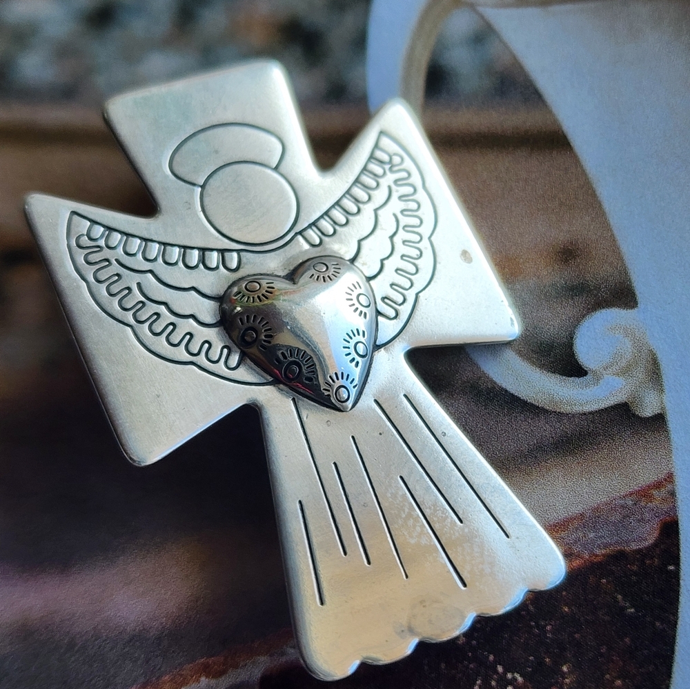 Carolyn Pollack Relios 925 Sterling Silver Round Pendant & Brooch